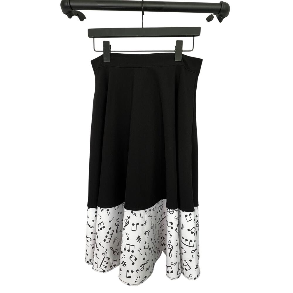 Steady Clothing Music Note Swing Skirt Rockabilly Retro Pin Up Size L